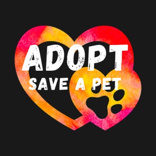 Adopt Save a Pet Dog and Cat Animals Rescue T-Shirt