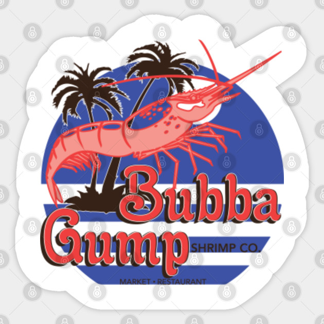 Bubba Gump Shrimp Logo Forrest Gump Sticker Teepublic