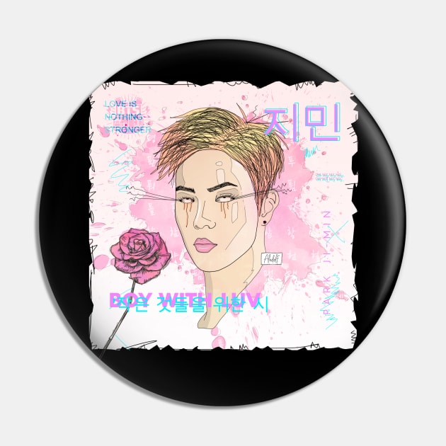 BTS Jimin - Boy With Luv Pin by brokdco