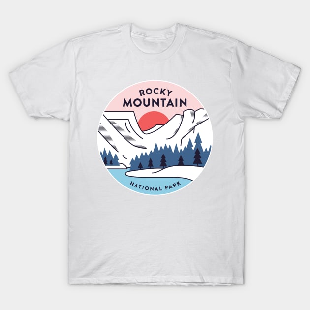 Brisco Brands Outdoors Tees Shirts Tshirts for Womens Rocky Mountains Colorado Trail Camp Souvenir, Women's, Size: XL, Black