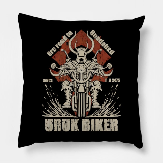 Uruk Biker Pillow by ArtForge