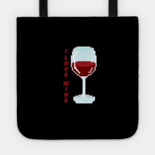 RED WINE - pixelart Tote