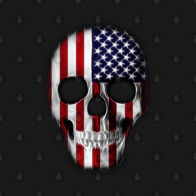 American Patriot  Flag Skull by imdesign