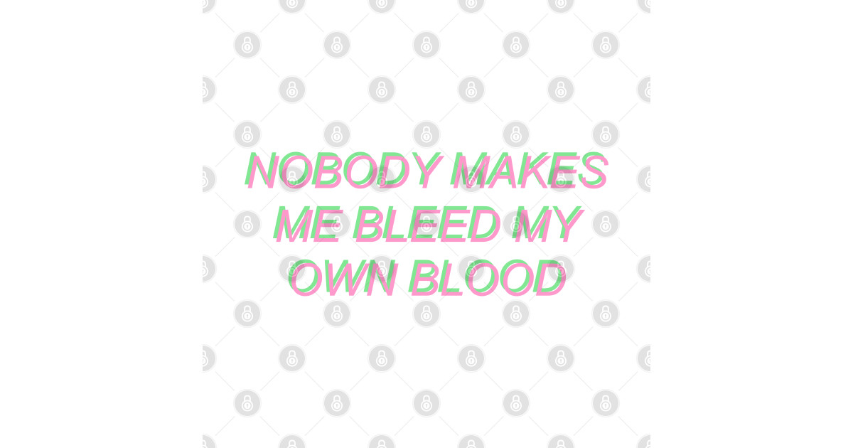 Nobody Makes Me Bleed My Own Blood Dodgeball TShirt TeePublic