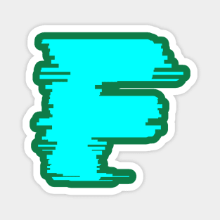 Letter F Letter Art Magnet