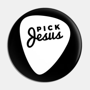 Funny Christian Guitar Pick Jesus Pin