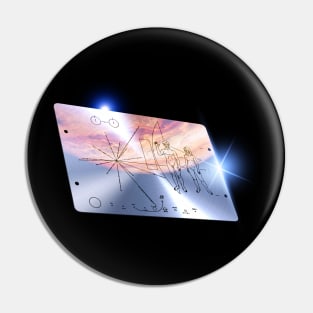 Pioneer 10 metal plaque, 3D Pin