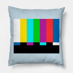 Color bars tv Pillow