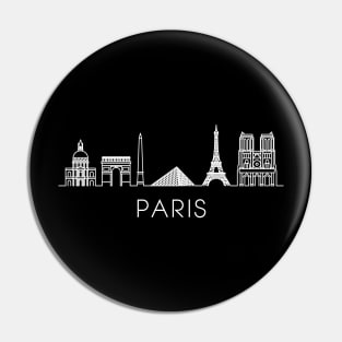 Paris Skyline Pin