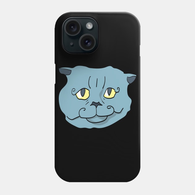 russian blue cat Phone Case by Max