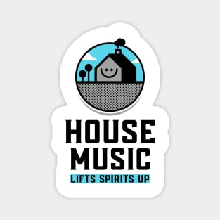 HOUSE MUSIC - Lifts You Up (blue/black) Magnet