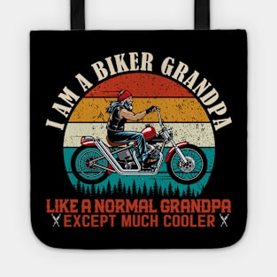 I am A Biker Grandpa Motorcycle Tote