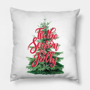 Tis the Season to be Jolly Christmas Tree Pillow