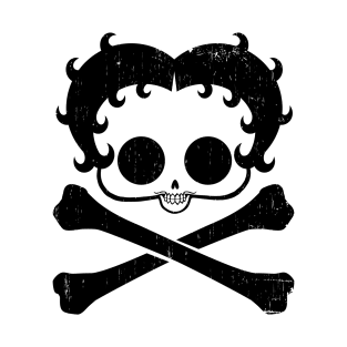 BETTY BOOP - Skull & crossbones T-Shirt