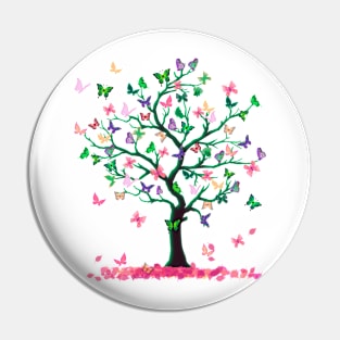 Funny Butterfly tree Saying Classic Fit mother's day gift Pin
