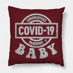 COVID BABY GRAY Pillow