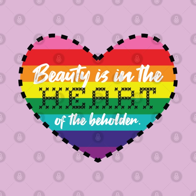 Beauty Beholder [rainbow] by deadbeatprince typography