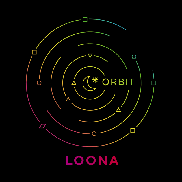 KPOP GIRLGROUP LOONA ORBIT FANDOM LOGO by LySaTee