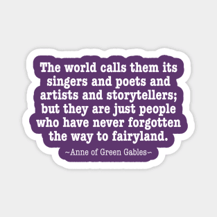 Fairyland - Anne of Green Gables - Version 2 Magnet