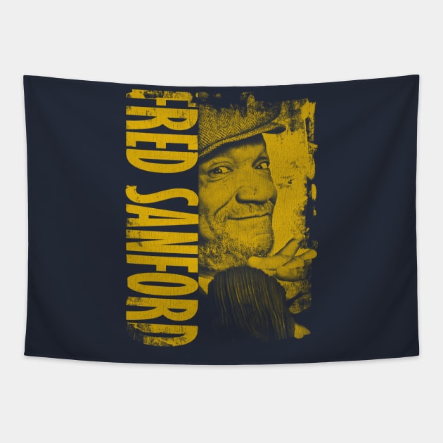 Fred Sanford Yellow Vintage Tapestry by ROYFRESHN DRAW