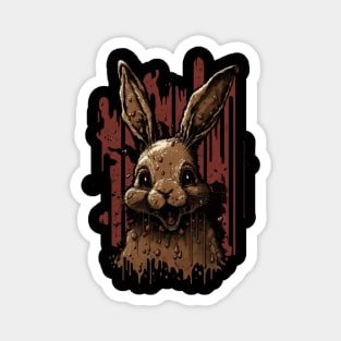 scary bunny Magnet