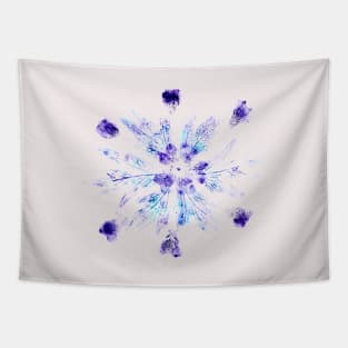 'Snowflake' nature print Tapestry