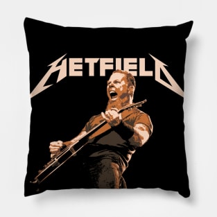 Hetfield the Guitar Hero of the Day Thrash Metal Band Pillow