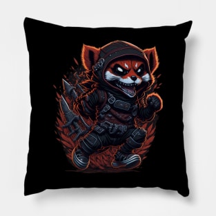 Red Panda Ninja_019 Pillow