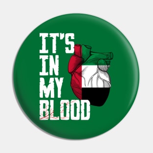 United Arab Emirates it's in my Blood Pin