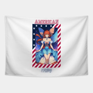 Patriotic Bow Fairy Tapestry