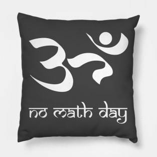 No math day (white) Pillow