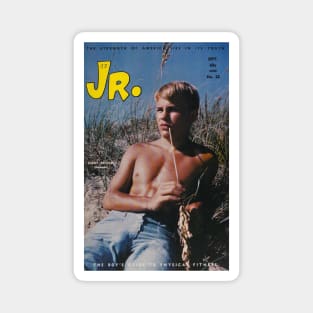 JR. Junior - Vintage Physique Muscle Male Model Magazine Cover Magnet