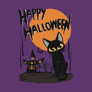 Halloween and cat T-Shirt