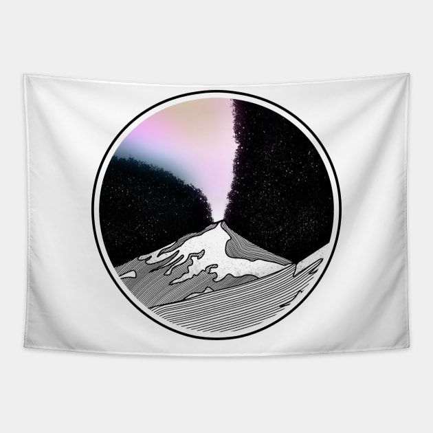 Pavlof Volcano ERUPTION Tapestry by mailboxdisco