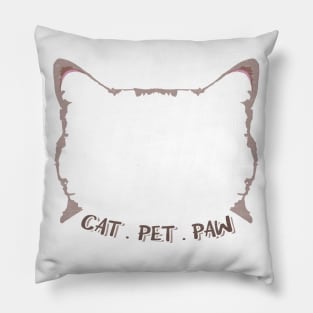 Cat . Pet . Paw Pillow