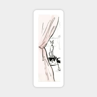 Cats at the Circus, Fashion Illustration Magnet