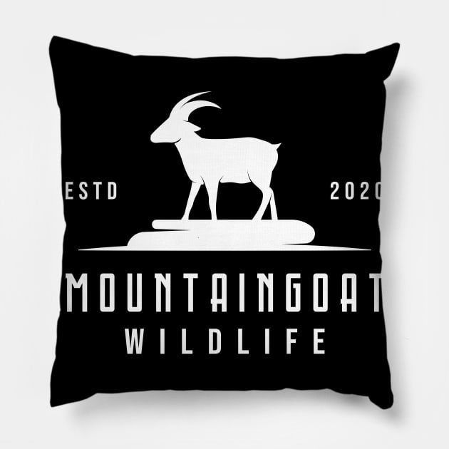 Mountain Goat Nature Wild Animals Mountain Animals Mountains Hiking Pillow by Hariolf´s Mega Store