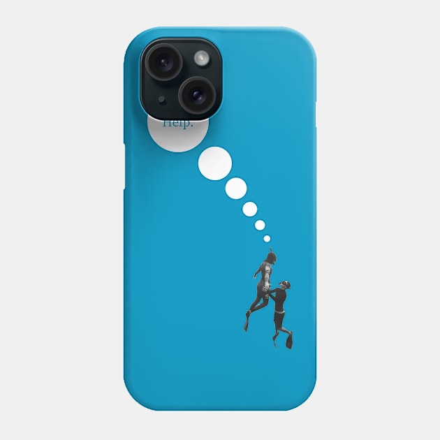 Snorkel Bubbles Phone Case by Justamere