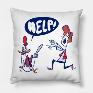 Saddle the Chickens - Chicken Hunt Pillow