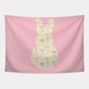 Bunny Peep with Bows Tapestry