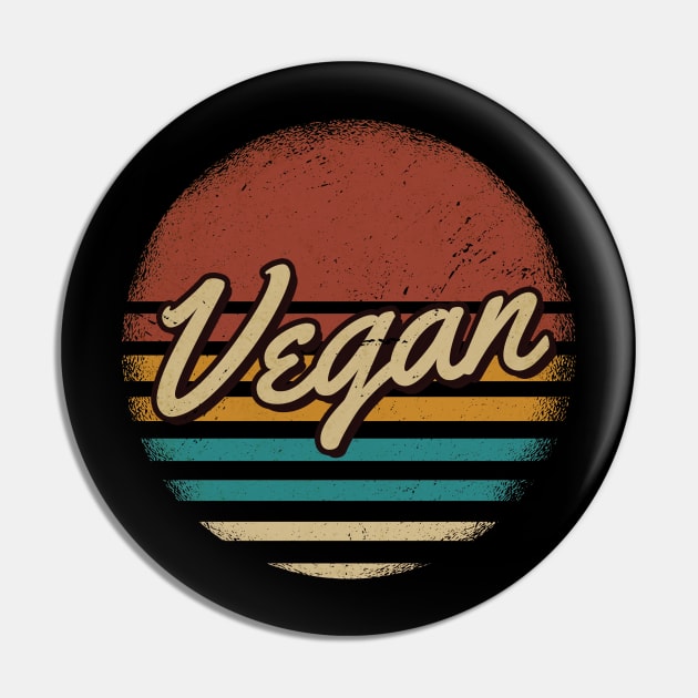 Vegan Retro Pin by JamexAlisa