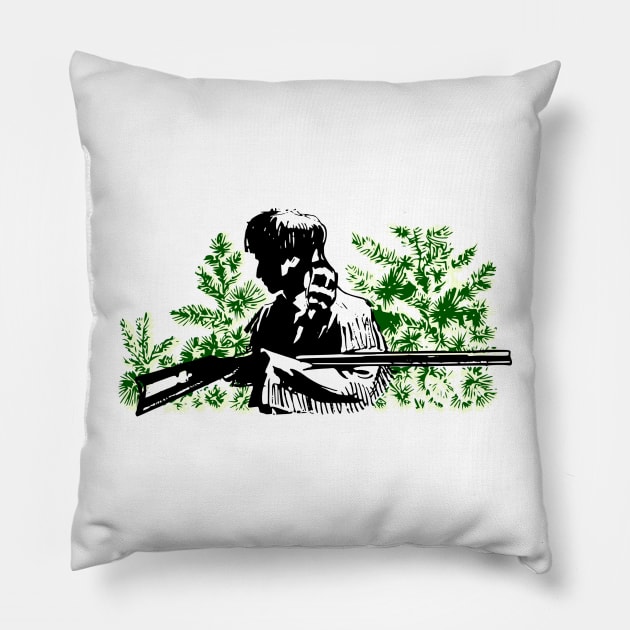 Davy Crockett Pillow by Soriagk