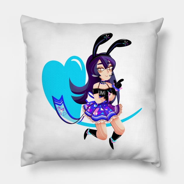 Cyber Umi. Pillow by scribblekisses