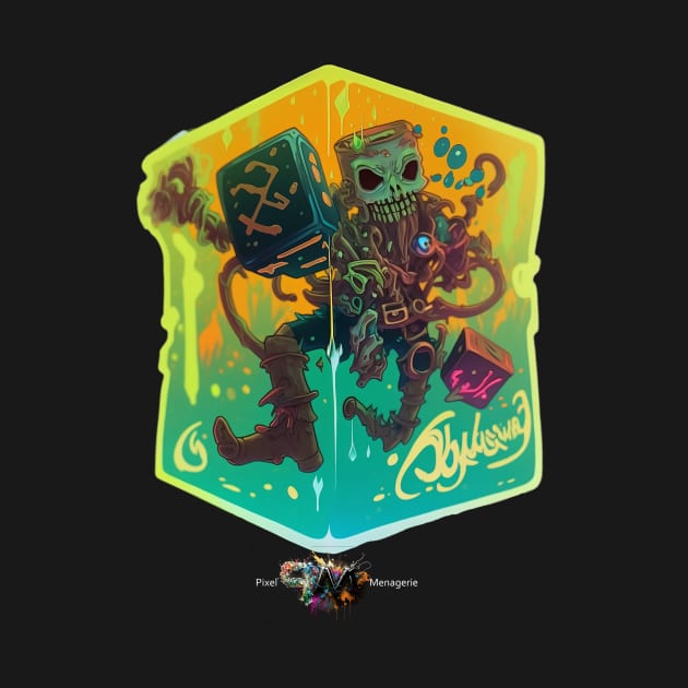 Gelatinous Cube D&D Monster Graffiti by Pixel-Meanagerie