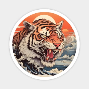 Ukiyo-e tiger Magnet