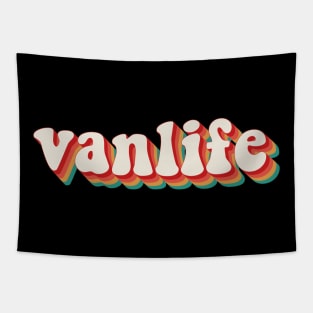 Vanlife Retro Typography Tapestry