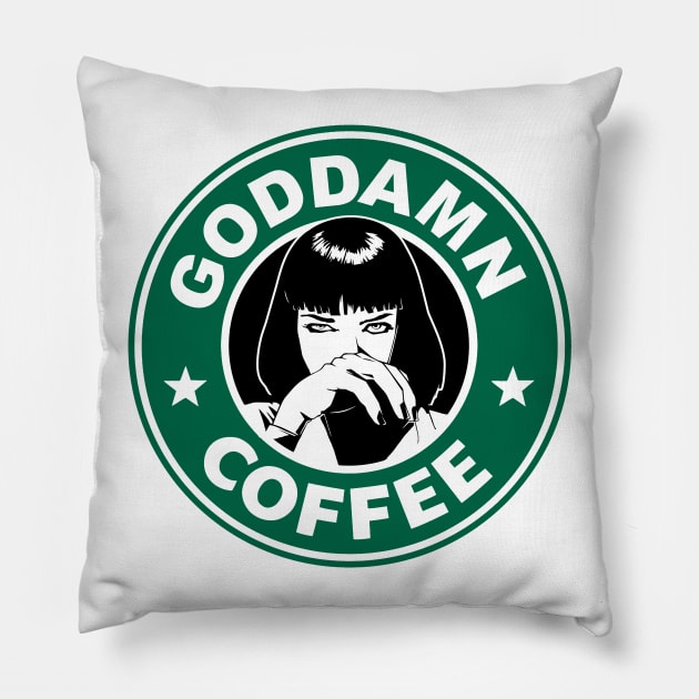 Pulp Starbucks Pillow by Titius