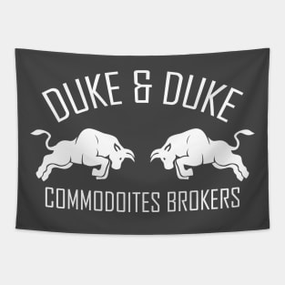 Duke & Duke Commodities Brokers - modern vintage logo Tapestry