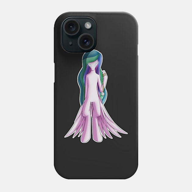 Princess Celestia - Fanart Phone Case by Aleina928