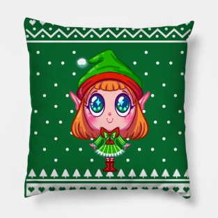 Christmas Sweater Elf Pillow